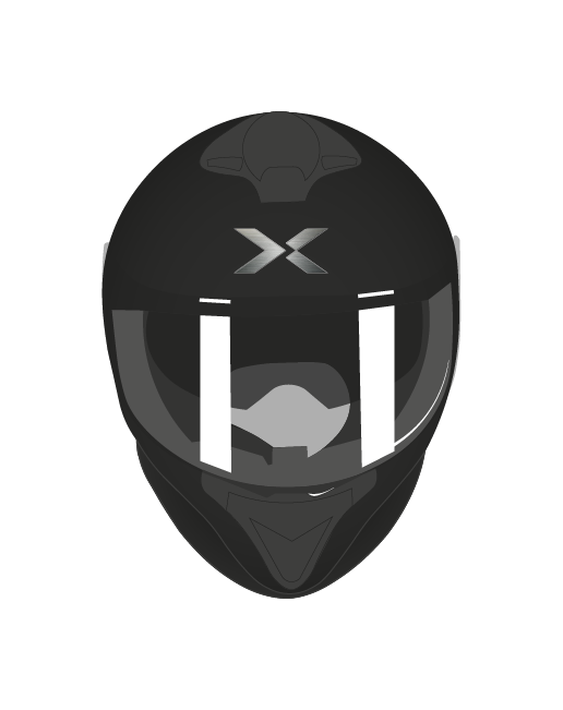 FF helmet black front