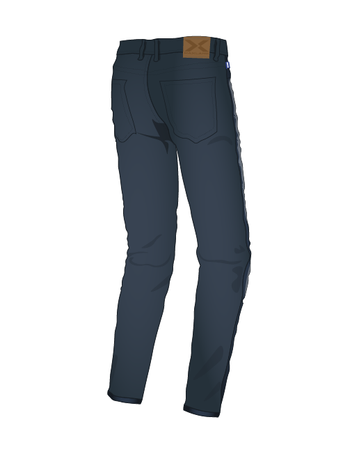 jeans white background back